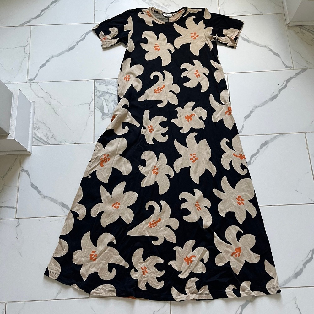 Marimekko Kalliokielo Villinarsissi maxi dress sz Small
